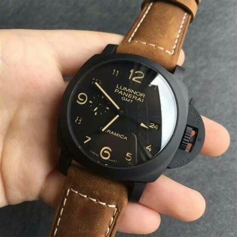 panerai ceramic gmt replica|counterfeit panerai.